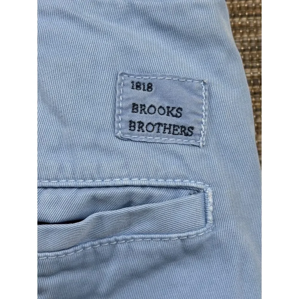 Brooks Brothers 1818 Chino Pants Mens Size 40 Blue Cotton Casual